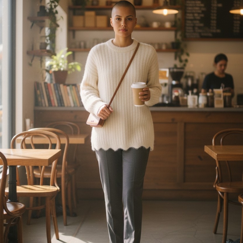 Hippie Rose Cream Turtleneck Sweater